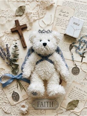 BOYDS BEARS HALEY ANGELFROST"Hand-Crafted Chenille Angel Bear - NWT!